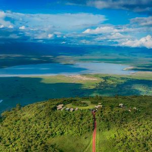 Camp aus der Vogelperspektive