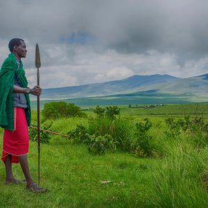 Blick in die Weite des Kraters