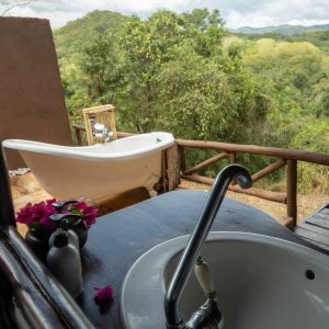Sable Mountain Lodge, Badewanne mit Aussicht