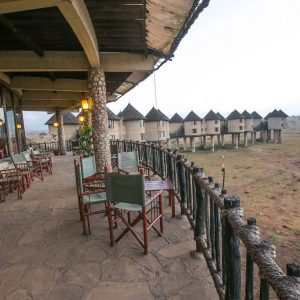 Sarova Salt Lick Lodge Terrasse vom Restaurant