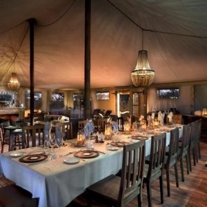 Somalisa Expeditions, Dinner