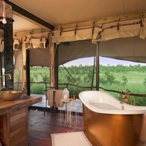 Somalisa Main Camp, romantische Badewanne