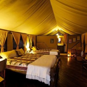 Stanley's Kopje, Zelte