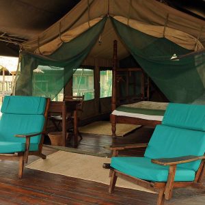 Tandala Tented Camp Unterkunft auf Plattform
