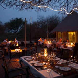 Taranga Safari Lodge, Abendessen