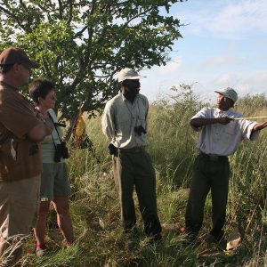 Tau Pan Walks mit Buschmännern