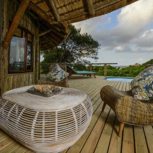 Thonga Beach Lodge Deluxe Ocean View Suite lapa lounge
