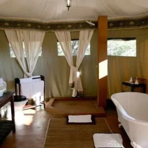 Thula Thula Tented Camp bathroom family tent