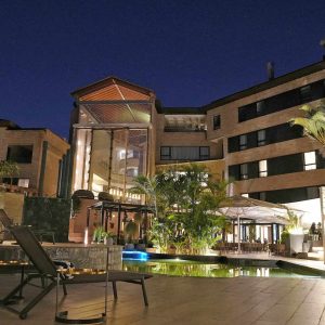 Tribe Hotel by night