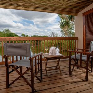 Umbhaba Eco Lodge, privater Balkon