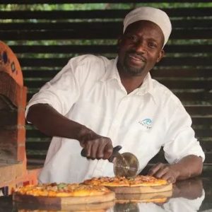 Victoria Falls Waterfront, köstliche Pizza aus dem Pizzaofen