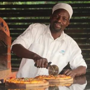 Victoria Falls Waterfront, köstliche Pizza aus dem Pizzaofen