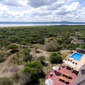 Burunge Tented Lodge aus der Luft