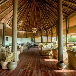 Burunge Tented Lodge, einladende Lounge