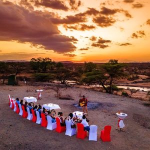Sarova Shaba Lodge romantischer Sundowner