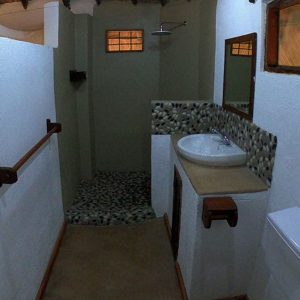 Lagoon Chalet Badezimmer